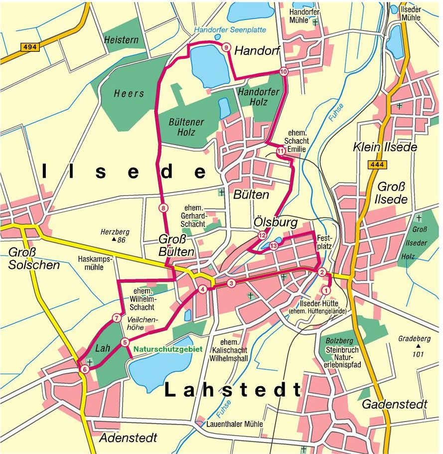 Karte Fahrradtour